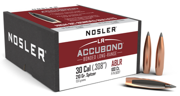 Nosler AccuBond Long Range 30 Cal 210gr Spitzer Point 100/Box