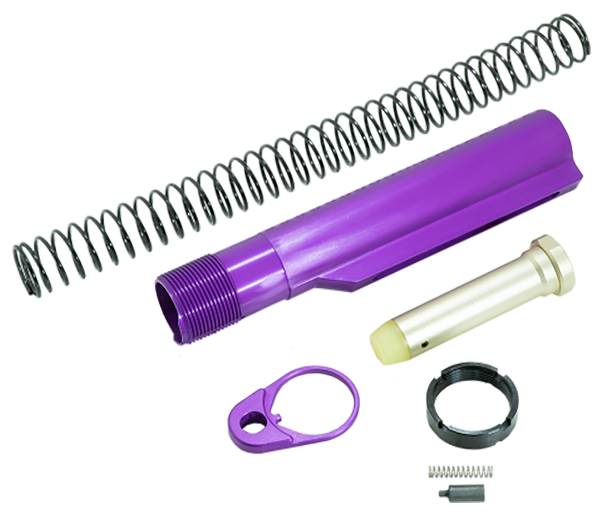 Timber Creek Outdoors AR-15 Buffer Tube Kit - Purple Anodized Aluminum