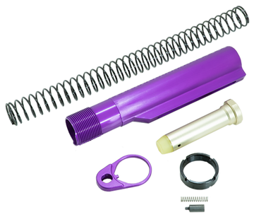 Timber Creek Outdoors AR-15 Buffer Tube Kit - Purple Anodized Aluminum