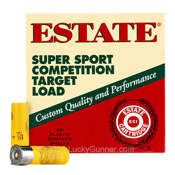 Estate SS208 Super Sport Competition Target 20 Gauge 2.75" 7/8 oz 8 Shot - Box or Case