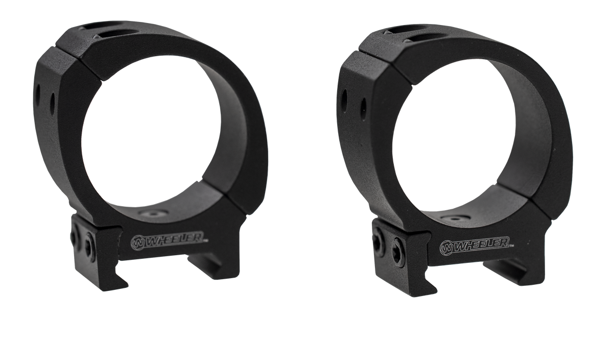 Wheeler Sporter 1" Low Bi-Weaver Scope Rings - Black