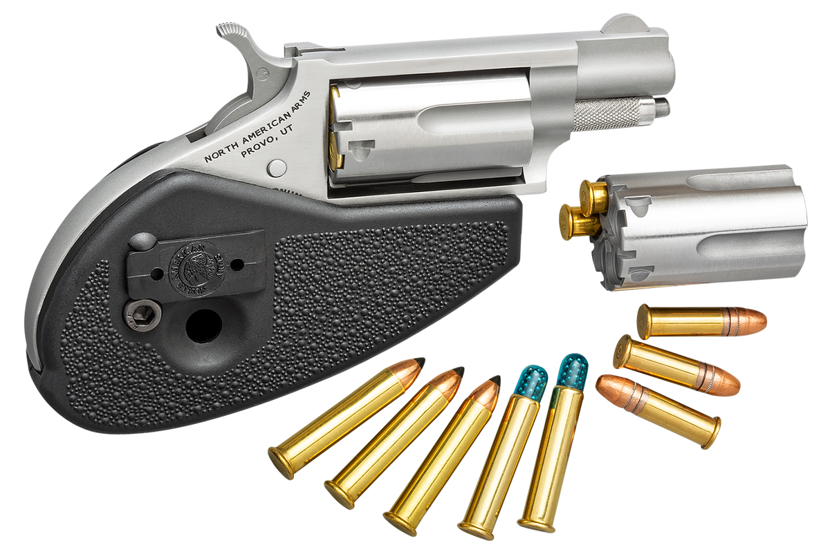 North American Arms 22MSCHG Mini-Revolver 22 LR/22 WMR 1.13" 5-Shot SAO Revolver