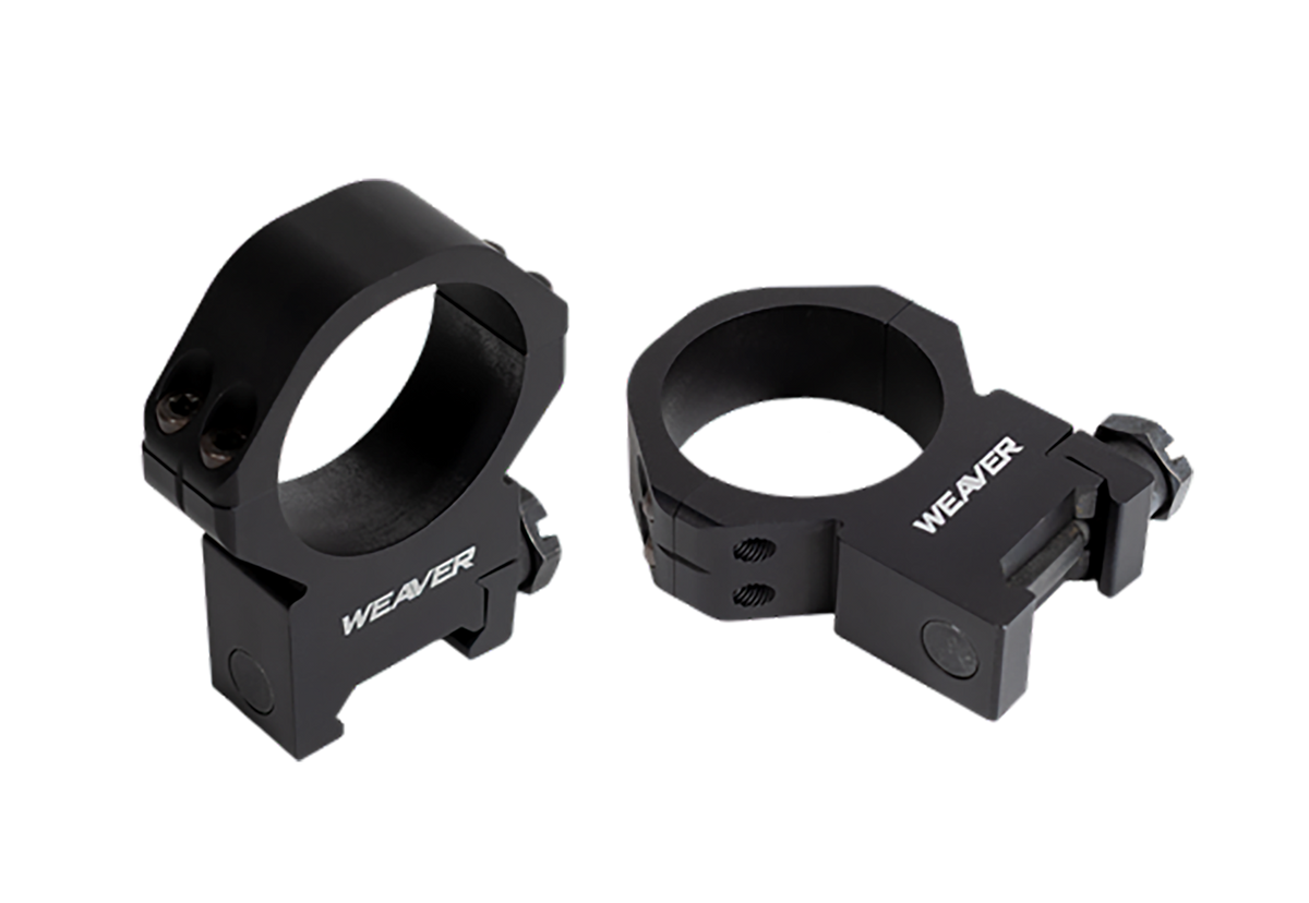 Weaver Mounts 99522 Precision Tactical 30mm High Scope Ring - Matte Black Aluminum