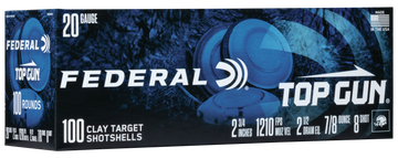 Federal Top Gun 20 Gauge 2.75" 7/8 oz #8 Shot - Box or Case