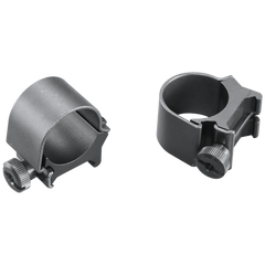 Weaver Mounts 49041 Detachable Top Mount Rings 1" Medium Matte Black Aluminum - Quick Detach