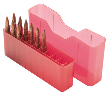 MTM Case-Gard J-20 Slip-Top Ammo Box 7mm Rem Mag/.338 Win Mag 20-Round Red Polypropylene
