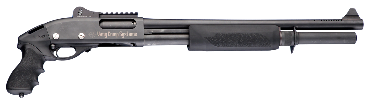Hogue Tamer Pistol Grip & Forend Black Rubber Finger Grooves Polymer Forend for Remington 870 12 Gauge