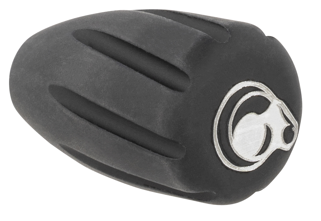 Christensen Arms Tactical Bolt Knob Black / White - Hardcoat Anodized Aluminum