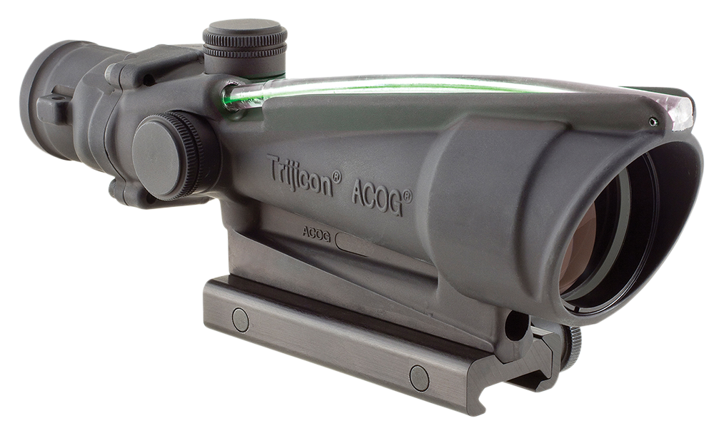 Trijicon 100163 ACOG 3.5x35 .223/5.56 BDC Illuminated Green Crosshair Riflescope - Black Hardcoat Anodized