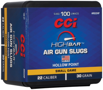 CCI High Bar Air Gun Slug 22 Cal 30gr Hollow Point 100 Rounds Per Box