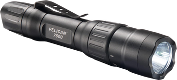 Pelican 7600 Tactical Flashlight 6.19" 37/479/944 Lumens 3-Color LED - Black Anodized