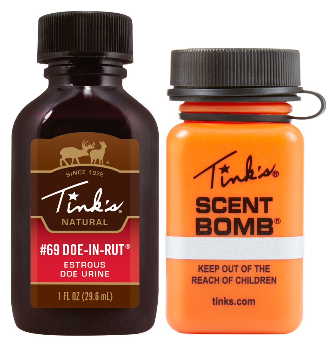 Tinks #69 Doe-In-Rut Value Pack Deer Attractant 1oz Squeeze Bottle w/ Scent Bomb