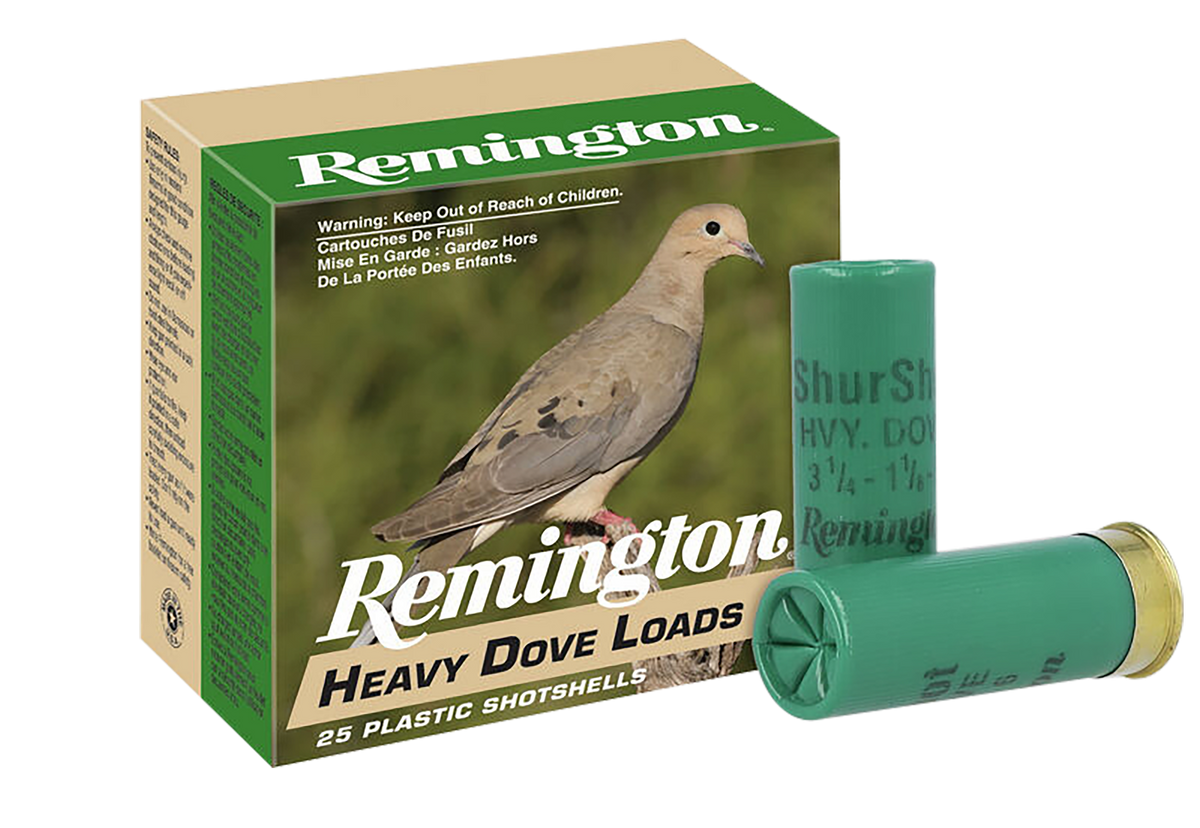 Remington Ammunition Heavy Dove Loads 12 Gauge 2.75" 1 1/8 oz #8 Lead Shot - Box or Case