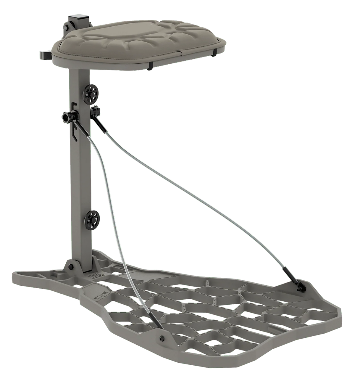 Novix NX-HELO Helo Hang-On Treestand - Classic Aluminum
