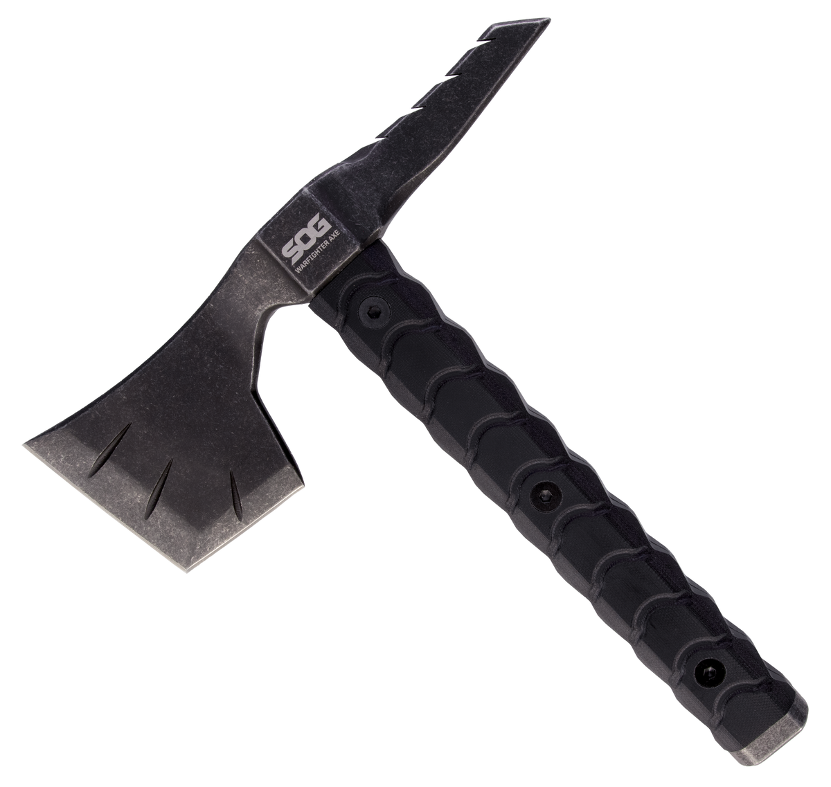 S.O.G Diverge AU 3" Folding Drop Point Plain D2 Black PVD Blade - Black Aluminum Handle