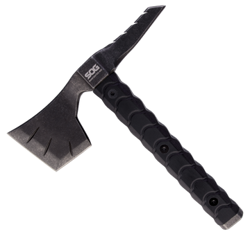 S.O.G Diverge AU 3" Folding Drop Point Plain D2 Black PVD Blade - Black Aluminum Handle