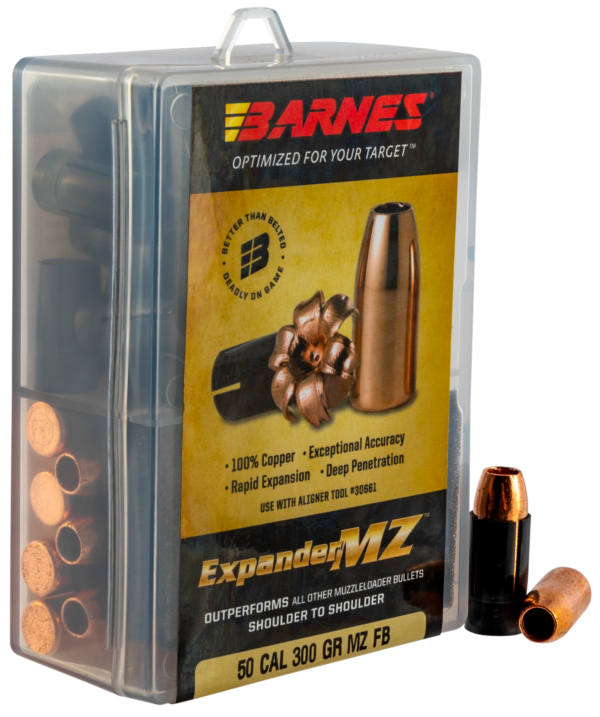 Barnes Bullets Expander MZ 50 Caliber 300gr Hollow Point Muzzleloader 24/Box