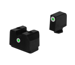 Rival Arms RA4B231G In-Line MOS Night Sights for Glock 17/19 Green Tritium White Outline