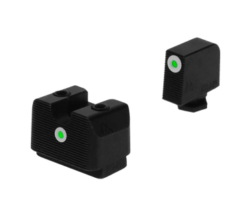 Rival Arms RA4B231G In-Line MOS Night Sights for Glock 17/19 Green Tritium White Outline
