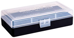Berry's Ammo Box 40 S&W, 45 ACP 50rd Clear Lid w/Black Bottom