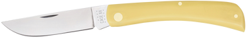 Case Sod Buster 3.70" Folding Skinner Plain Edge Carbon Steel Yellow Synthetic Handle