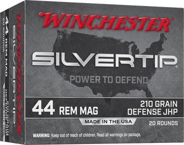 Winchester Ammo Silvertip 44 Rem Mag 210gr JHP 20 Rd - Box or Case