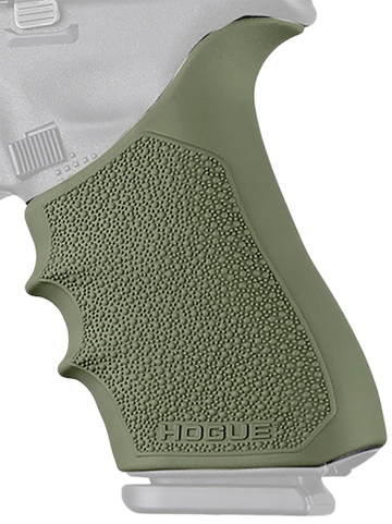 Hogue 17021 HandAll Beavertail Grip Sleeve OD Green Rubber - Fits Glock Gen 1/2/5 Standard Frame