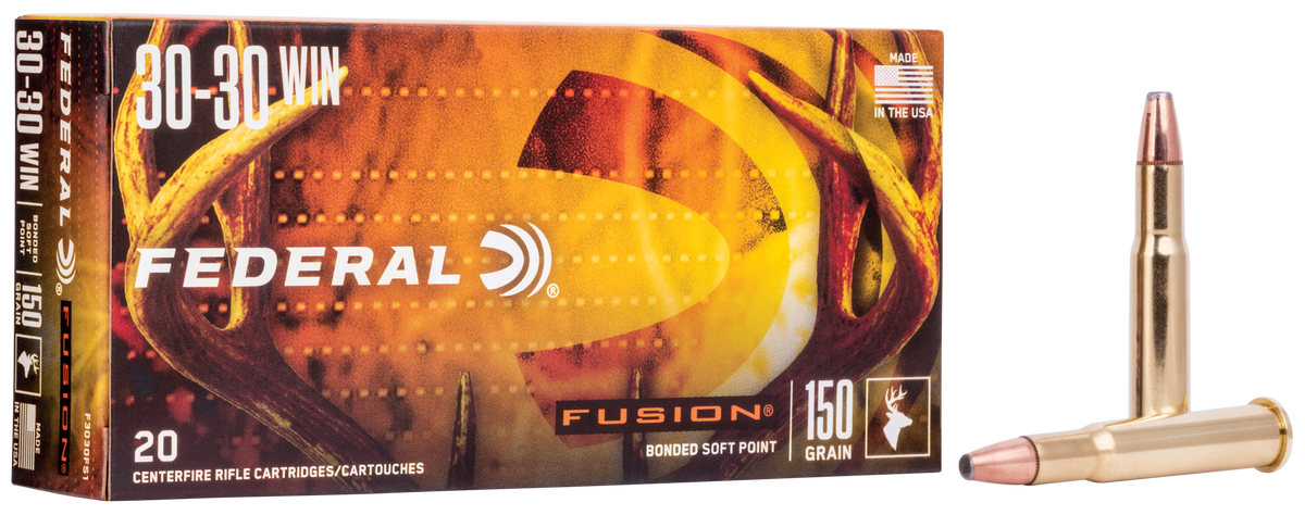 Federal Fusion 30-30 Win 150gr Bonded Soft Point - Box or Case