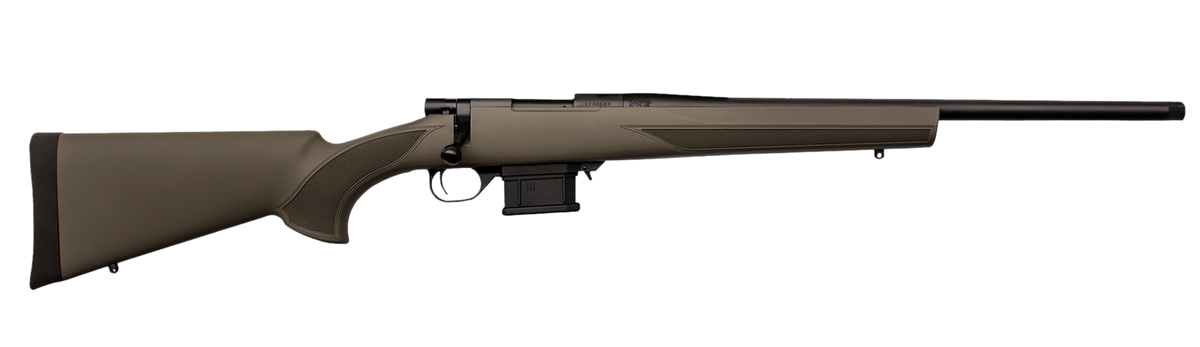 Howa M1500 Mini Action Youth 6mm ARC 22" 5+1 Bolt Action Rifle - Green HTI Stock