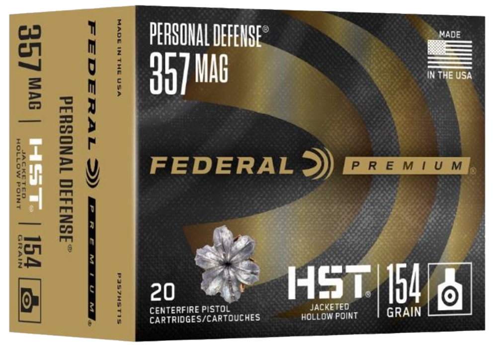 Federal Premium Personal Defense HST 357 Mag 154gr JHP 20rd - Box or Case