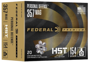 Federal Premium Personal Defense HST 357 Mag 154gr JHP 20rd - Box or Case