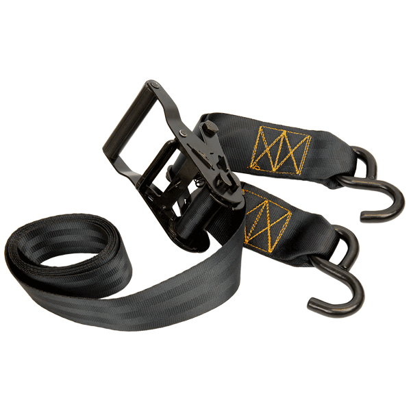 Muddy MUD-TA020 Heavy-Duty 6' Ratchet Strap with Vinyl-Coated Steel Hooks