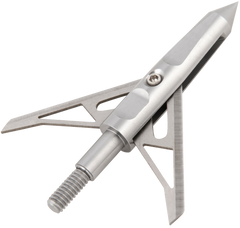 Allen Vapor Broadhead 100gr 2-Blade Rear Deploying Stainless Steel 3 Pack