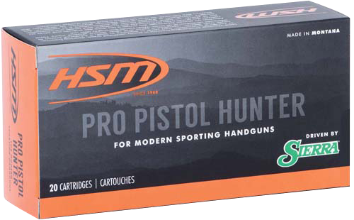 HSM Pro Pistol 500 S&W Mag 400gr Jacketed Soft Point 20 Rd - Box or Case