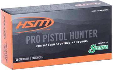 HSM Pro Pistol 500 S&W Mag 400gr Jacketed Soft Point 20 Rd - Box or Case