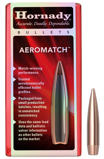 Hornady Aeromatch .308 175gr HPBT Reloading Bullets - 100/Box