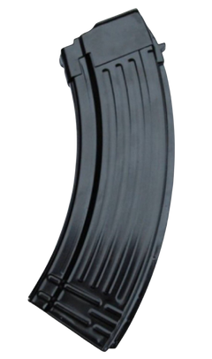 Global Ordnance AK-47 7.62x39mm 30rd Fully Ribbed Black Steel Magazine
