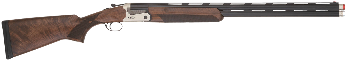 TriStar Cypher 16 Gauge 28" 2-Rd 2.75" Chamber O/U Break Open Shotgun - Blued Barrel, SS Receiver, Turkish Walnut