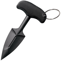 Cold Steel 92FPB FGX Push Blade II 2.25" Fixed Plain Spear Point Black Griv-Ex Blade Black Kray-Ex Handle