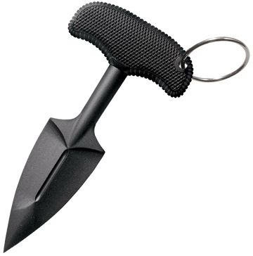 Cold Steel 92FPB FGX Push Blade II 2.25" Fixed Plain Spear Point Black Griv-Ex Blade Black Kray-Ex Handle