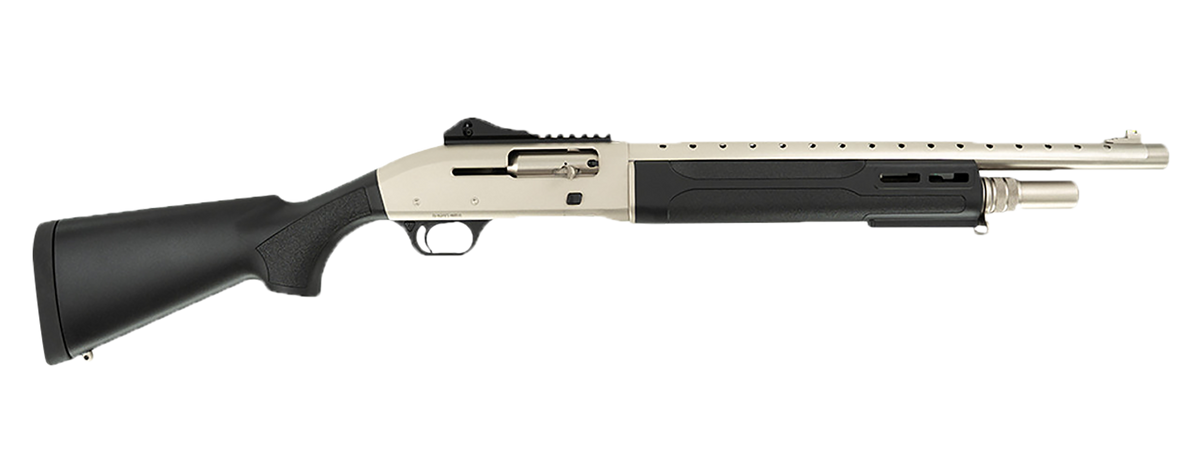 Tokarev USA T300M A1 Kit 12 Gauge 18.5" 3" 5+1 Semi-Auto Shotgun - Electroless Nickel