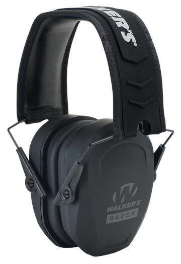 Walkers Game Ear Razor Slim Passive Muff 27 dB Over the Head Black Polymer