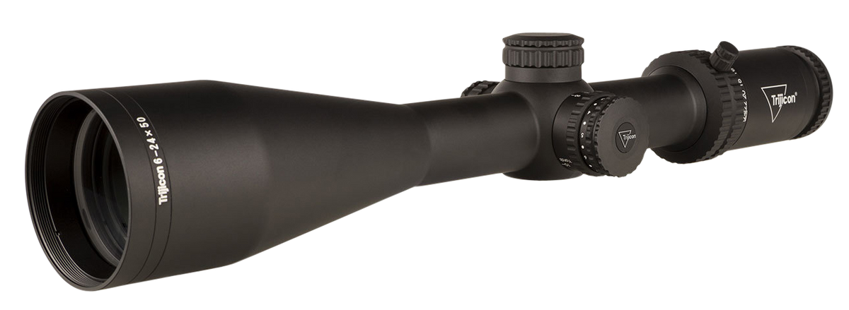 Trijicon Tenmile 6-24x50mm 30mm Tube SFP LED Illuminated MRAD Ranging Riflescope - Matte Black