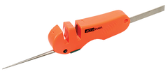 Accusharp 028C 4-in-1 Knife & Tool Sharpener Tungsten Carbide Plastic Handle Orange