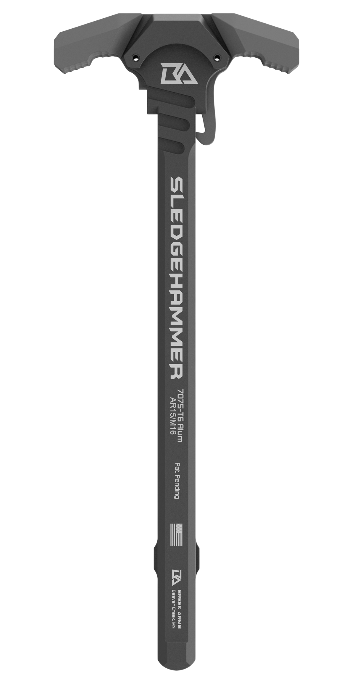 Breek Arms Sledgehammer AR-15/M16 Mil-Spec Ambidextrous Charging Handle - Gray
