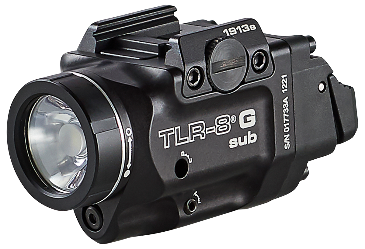 Streamlight 69438 TLR-8 G Sub 500 Lumen White LED/Green Laser Weapon Light - 1913 Short Rail