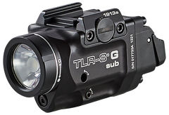 Streamlight 69438 TLR-8 G Sub 500 Lumen White LED/Green Laser Weapon Light - 1913 Short Rail