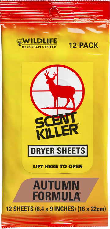 Wildlife Research 580 Scent Killer Autumn Scent Dryer Sheets - 12 Pack