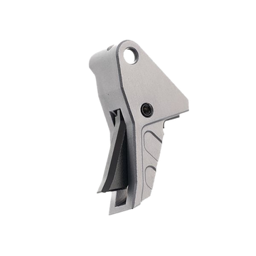 Tyrant CNC I.T.T.S Trigger Shoe Grey/Black Aluminum Fits Springfield Echelon