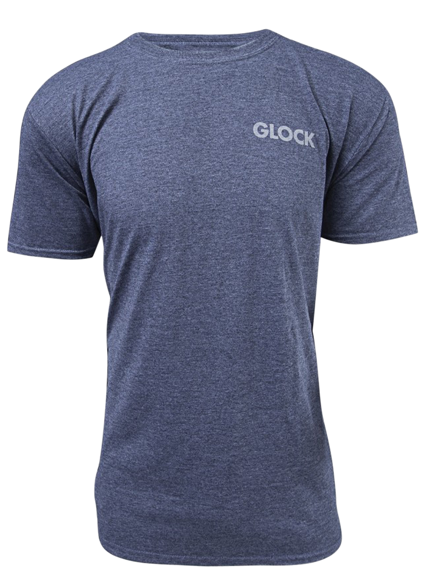 Glock Pistol Flag T-Shirt Heather Navy 3XL Short Sleeve